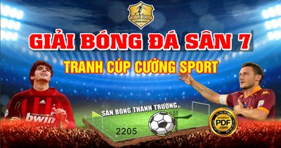 File gốc Market giải bóng đá sân 7 Tranh cúp cường Sport file CDR (in lụa) tranh thuận buồm