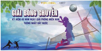 File PSD Market giải bóng chuyền kỷ niệm ngày giải phóng... file corel (bản gốc) đã tách nền