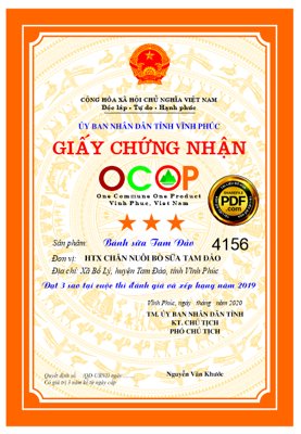 File in mica Market giấy chứng nhận sản phẩm của OCOP file corel (bản gốc) siêu trong