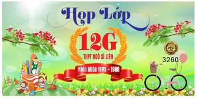 File ảnh gốc Market họp lớp 12G THPT Ngô Sĩ Liên file Corel không vỡ nét