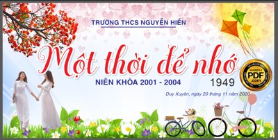 Download file Market họp lớp một thời để nhớ THCS Nguyễn Hiền CDR (gốc) in mica bàn thờ