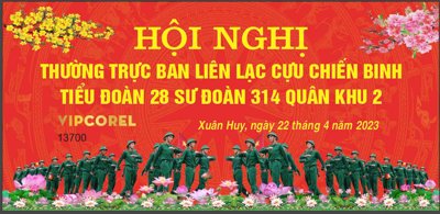 File tranh trang trí Market hội nghị thường trực ban liên lạc cựu chiến binh (tải file gốc)