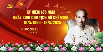 File gốc Market kỷ niệm 135 năm ngày sinh Bác Hồ file corel #13 (in lụa) hoa văn cổ điển