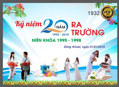 File gốc Market kỷ niệm 20 năm ngày ra trường Sông Khoai file CDR (PNG) chất lượng cao