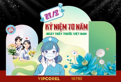File tranh Market kỷ niệm 70 năm ngày thầy thuốc Việt Nam 27/2 #19 (gốc) chủ đề trừu tượng