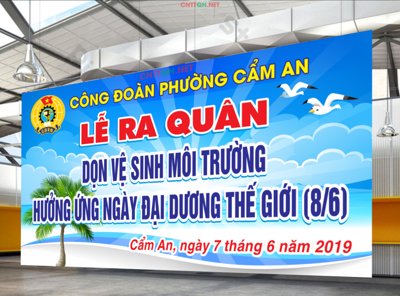 File in ấn Market lễ ra quân dọn vệ sinh môi trường file CDR (bản gốc) từ file gốc