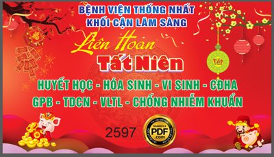 Tải file Market liên hoan tất niên bệnh viện thống nhất file CorelDRAW (gốc) in trên mọi chất liệu