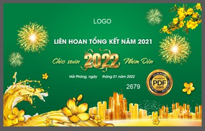 File in ấn chuyên nghiệp Market liên hoan tổng kết năm 2021 chào xuân năm 2022 (file gốc)