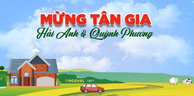 File gốc Market mừng tân gia Hải Anh & Quỳnh Phương file corel (PNG) chất lượng cao
