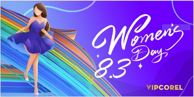 File gốc Market nền Women's Day 8.3 #2 file corel (cho in ấn) độc quyền