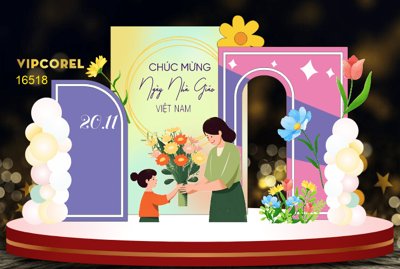 File tranh Market ngày nhà giáo Việt Nam 20-11 2025 #12 (gốc) in film