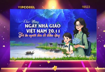 Tải file Market ngày nhà giáo Việt Nam 20-11 2025 #17 (PSD) cho in tranh kính