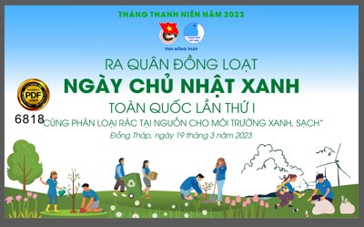 File gốc Market ra quân ngày chủ nhật xanh - tháng thanh niên (ảnh chi tiết) để in ấn