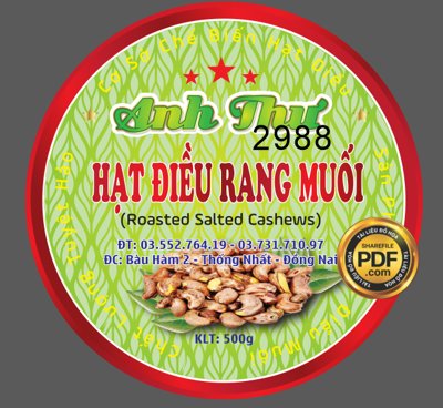 Download file Market tem nhãn hạt điều rang muối Anh Thư file corel (gốc) in mica đèn LED