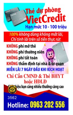 File tranh trang trí Market thẻ tín dụng dự phòng VietCredit file Corel (tải file gốc)