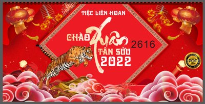 File gốc Market tiệc liên hoan chào xuân Tân Sửu 2022 file CDR (in tráng gương) ốp tường