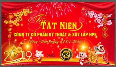 File in ấn Market tiệc tất niên công ty cổ phần kỹ thuật và xây lắp HPE (bản gốc) từ file gốc