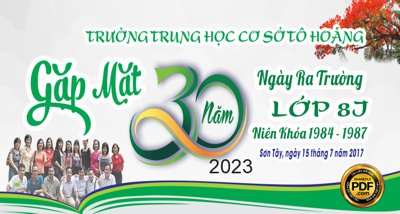 Tải file Market trường THCS Tô Hoàng gặp mặt 30 năm ngày ra trường (gốc) chủ đề hoa sen