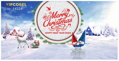 Tải về hình ảnh gốc Market trang trí Giáng Sinh 2025 file corel #10 sắc nét