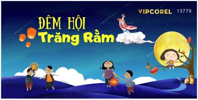 File gốc Market trang trí Trung Thu 2024 vector file corel #18 (cho in 3D) độc đáo