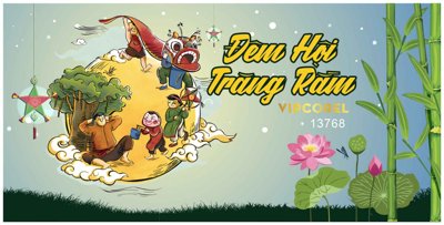 File gốc Market trang trí Trung Thu 2024 vector file corel #7 (PNG) chất lượng cao