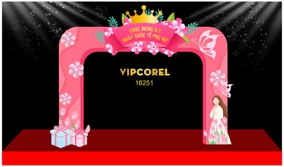 Ảnh gốc Market trang trí Women's Day 8.3 #8 file corel (nét căng) in mica