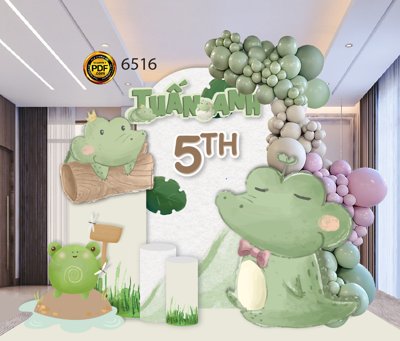 File tranh Market trang trí tiệc sinh nhật Tuấn Anh #29 file EPS (gốc) chủ đề thiên nhiên