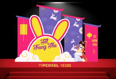 File tranh Market trang trí vui tết Trung Thu 2025 #11 file corel (ảnh gốc) in trần xuyên sáng