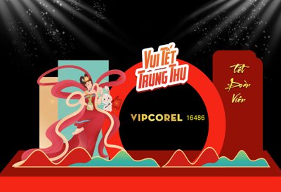 Download file gốc Market trang trí vui tết Trung Thu 2025 #28 file corel (in mica) trang trí