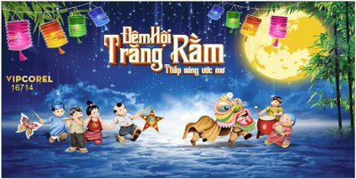 Tải file Market trang trí vui tết Trung Thu 2025 #54 file corel (gốc) làm file tranh quảng cáo