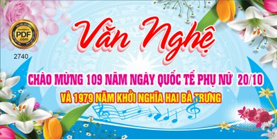 Tải file gốc Market văn nghệ chào mừng ngày quốc tế phụ nữ 20/10 (in khổ lớn) không vỡ