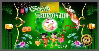 File tranh Market vui tết trung thu #2 file CorelDRAW (bản gốc) in canvas