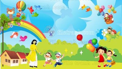 File PSD Mau Trang tri truong mam non (23) (nguyên gốc) chất lượng cao