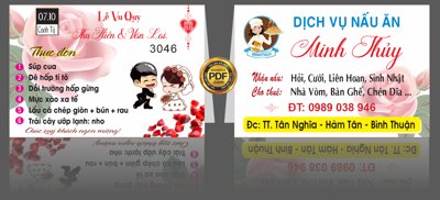 File tranh Menu thực đơn Lễ Vu quy và dịch vụ nấu ăn Minh Thủy file Corel (gốc) chủ đề trẻ em