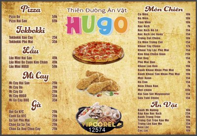 File tranh Menu thiên đường văn vặt HuGo Vector (ảnh gốc) không bị mờ