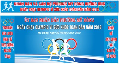 File gốc Ngày chạy Olympic vì sức khỏe toàn dân Corel (in lụa) tranh mã đáo