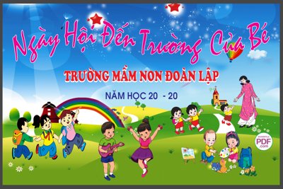 File PSD Ngày hội đến trường của bé file PDF & CDR (bản gốc) đã tách nền