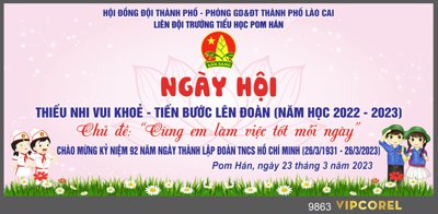 Tải file gốc Ngày hội Thiếu nhi vui khỏe - tiến bước lên Đoàn (in khổ lớn) không vỡ