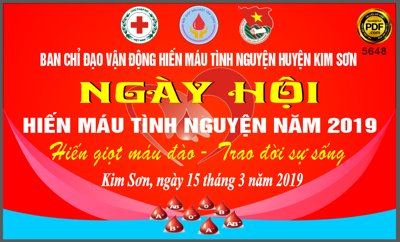 File tranh Ngày hội hiến màu tình nguyện huyện Kim Sơn file corel (gốc) chủ đề tĩnh vật