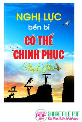 File gốc Nghị lực bền bỉ có thể chinh phục mọi thứ file vector PDF (in ấn) màu sắc trung thực