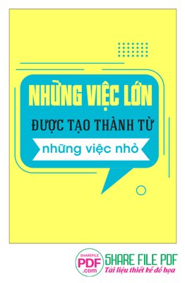 File PSD Những việc lớn được tạo thành từ những việc nhỏ file vector PDF (chất lượng in ấn)