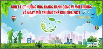 File gốc Nhiệt liệt hưởng ứng tháng hành động vì môi trường (in lụa) chi tiết cao