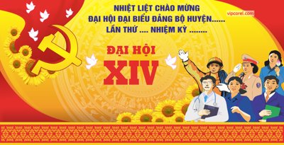 File in lụa Pano đại hội đại biểu Đảng bộ phường 2025 - 2030 (chất lượng cao) Pano đại hội đại biểu Đảng bộ phường 2025 - 2030