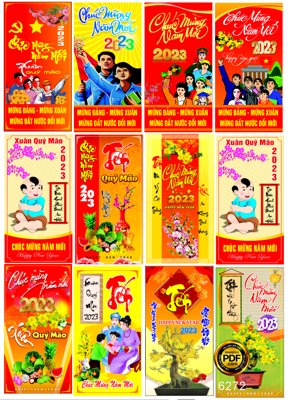 File gốc Pano đứng mừng đảng mừng xuân treo cột điện trang trí (dành cho quảng cáo)