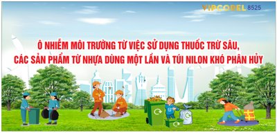 Download file gốc Pano bảo vệ môi trường - vệ sinh môi trường (in mica) logo