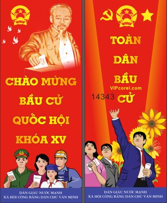 Download file Pano bầu cử Chào mừng đại hội đảng các cấp #4 (gốc) cho xưởng in