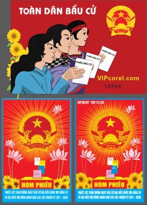 File tranh Pano bầu cử Chào mừng đại hội đảng các cấp #5 (ảnh gốc) in trần nhà