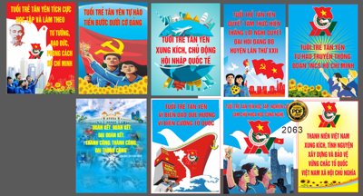 Tải file Pano cổ động đại hội đại biểu đoàn TNCS Hồ Chí Minh #2 CDR (ảnh gốc) in gạch 3D