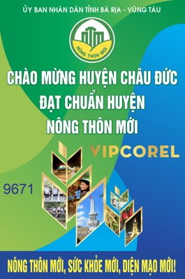 Tải file tranh gốc Pano chào mừng đạt chuẩn huyện Nông thôn mới vector chất lượng cao
