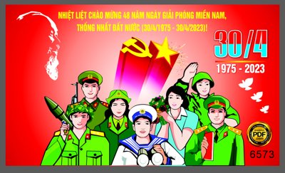 File in trần Pano chào mừng 48 năm ngày giải phóng Miền Nam #2 (bản gốc) phong cảnh